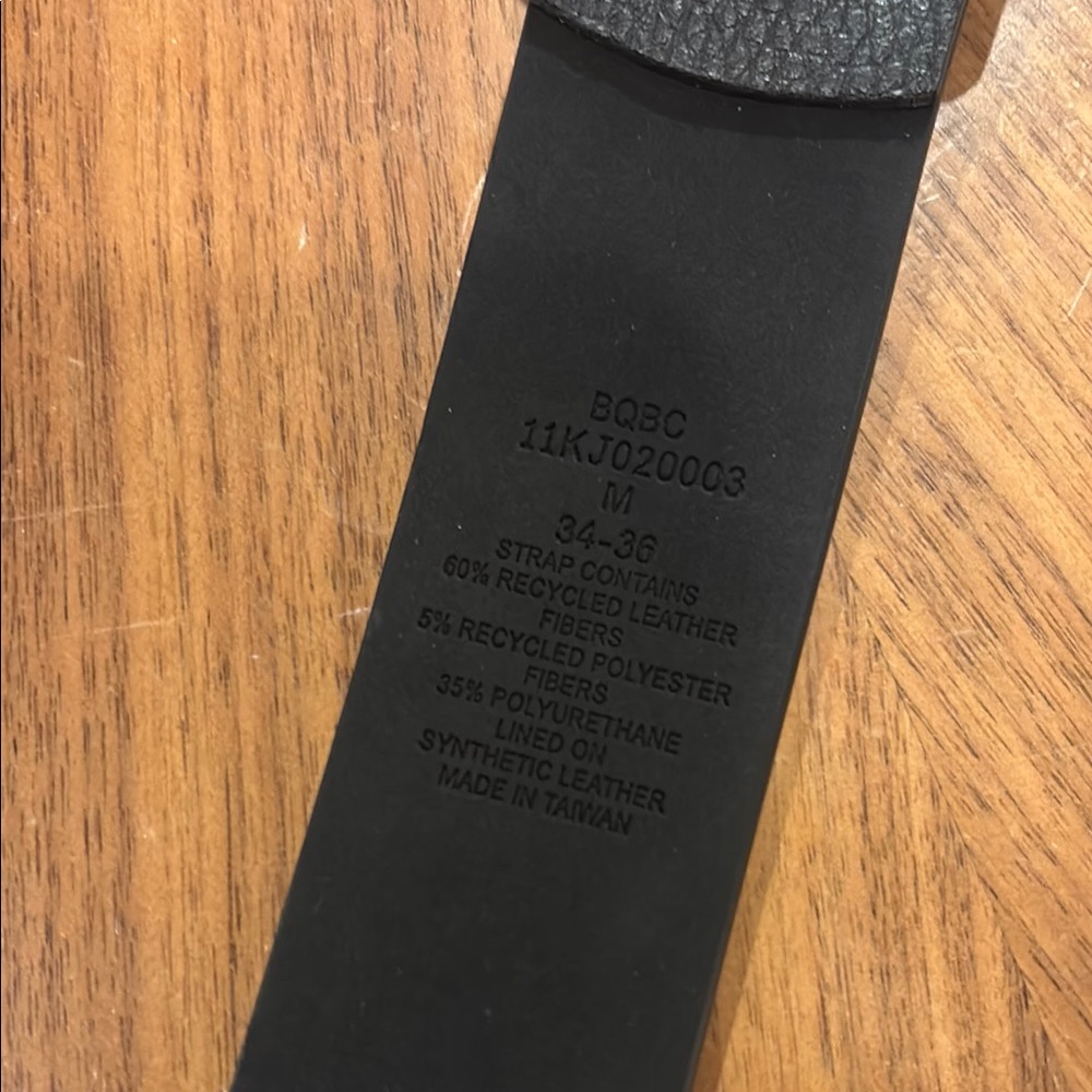 Calvin Klein Black Leather Belt Men’s - Picture 2 of 2